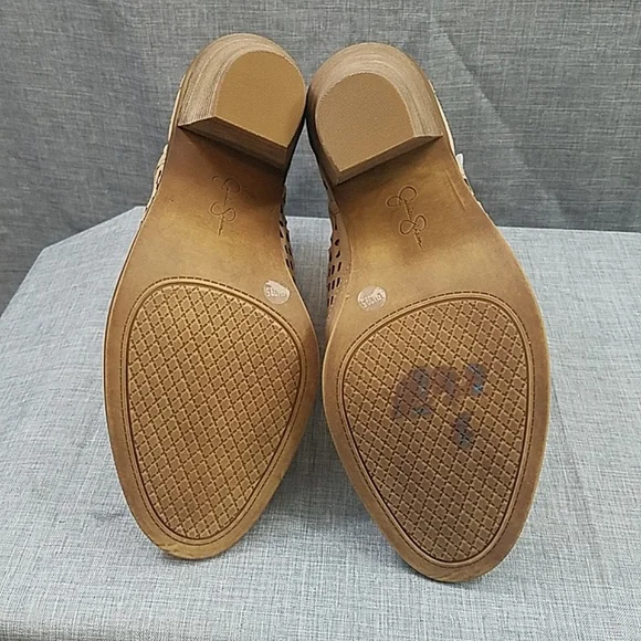 NWT Jessica Simpson nubuck suede Cherrell ankle sandal bootie sz 9.5 - Picture 7 of 9